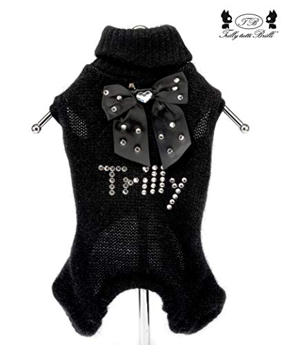 Trilly tutti Brilli wandy Todos Brille Joy De Cuatro Angora wandy Y Lazo, Color Negro, XS