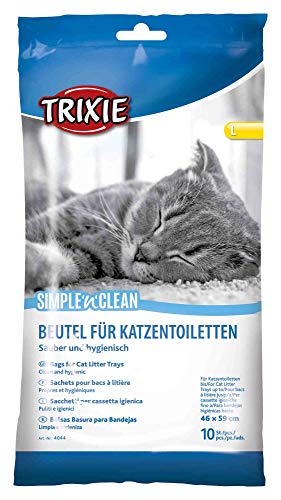 TRIXIE 10 Bolsas para bandeja higiénica gatos, hasta 46 x 59 cm, Gato