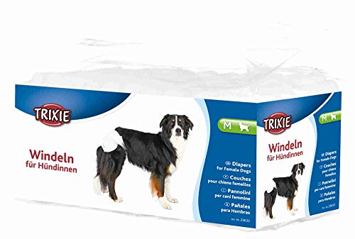 TRIXIE 12 Pañales Perros ultra absorbentes, M, Perro