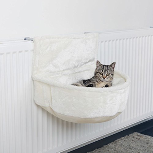 Trixie 43140 Cama Radiador, Peluche, 45 x 13 x 33 cm, Blanco