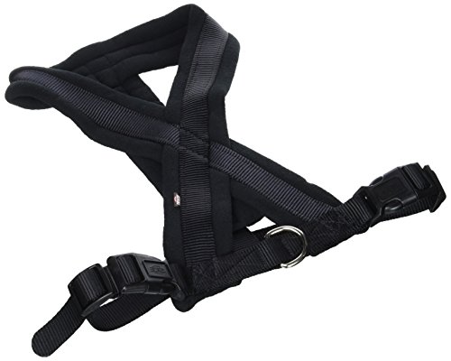 TRIXIE Arnés Confort NEW Premium, M, 45-70 cm/25 mm, Negro, Perro