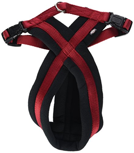 TRIXIE Arnés Confort NEW Premium, M, 45-70 cm/25 mm, Rojo, Perro