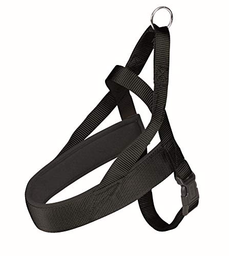 TRIXIE Arnés Noruego NEW Premium, XL, 78-100 cm/50 mm, Negro, Perro