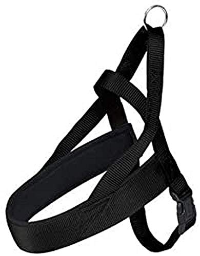 TRIXIE Arnés Noruego NEW Premium, XL, 78-100 cm/50 mm, Negro, Perro