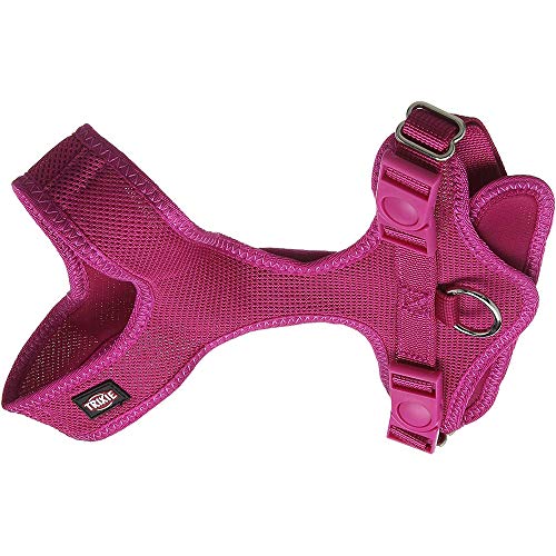 TRIXIE Arnés Suave, S–M: 35–60 cm/20 mm, Negro, Perro