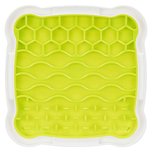 TRIXIE Bandeja Lamer Snacks, Caucho TPR/Plástico, 20×20 cm, Perro