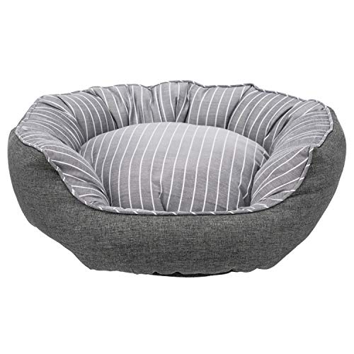 TRIXIE Cama Finley, ø50 cm, Gris-Blanco, Perro