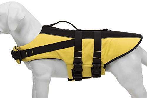 TRIXIE Chaleco Salvavidas para Perros, XS: 28cm: 0–50cm, Amarillo/Negro, Perro