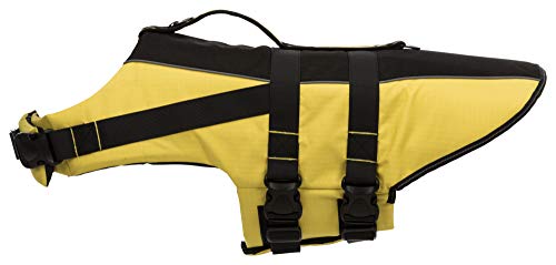 TRIXIE Chaleco Salvavidas para Perros, XS: 28cm: 0–50cm, Amarillo/Negro, Perro