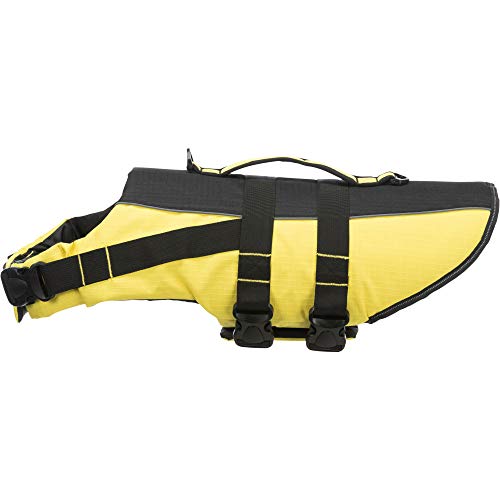 TRIXIE Chaleco Salvavidas para Perros, XS: 28cm: 0–50cm, Amarillo/Negro, Perro