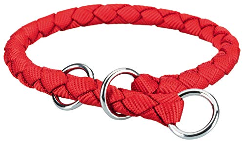 TRIXIE Collar Educación NEW Cavo, S, 25–31 cm/ø12 mm, Rojo, Perro