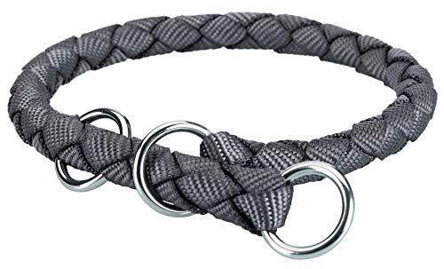 TRIXIE Collar Educación NEW Cavo, S, 30–36 cm/ø12 mm, Grafito, Perro