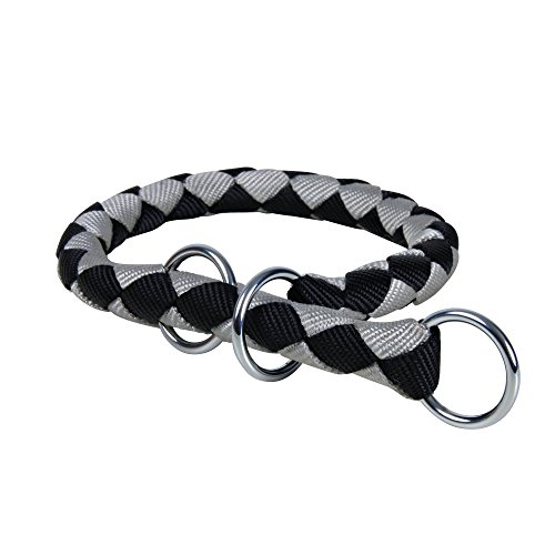Trixie - Collar educativo cavo para perro (Pequeña (S)/Negro/plata)
