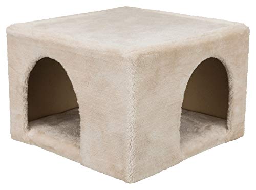TRIXIE Cueva Conejos-Cobayas, Felpa, 36 × 25 × 36 cm, Beige, Pequeños Mamíferos