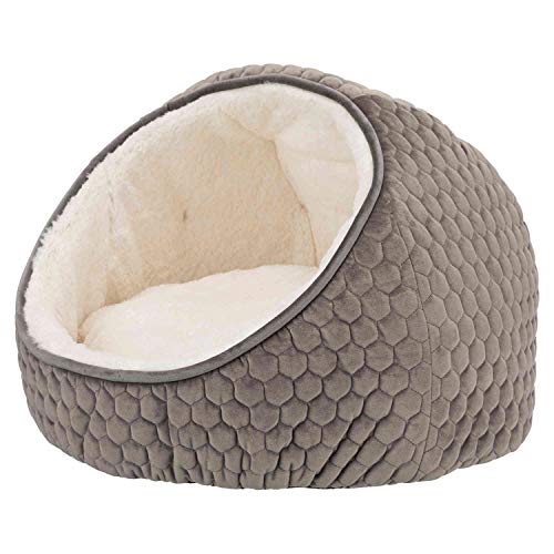 TRIXIE Cueva Suave Livia, ø45 × 33 cm, Gris topo-Crema, Perro