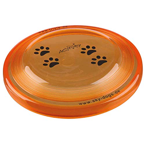 TRIXIE Disc Dog Activity, Plástico extra Resistente, ø23 cm, Perro