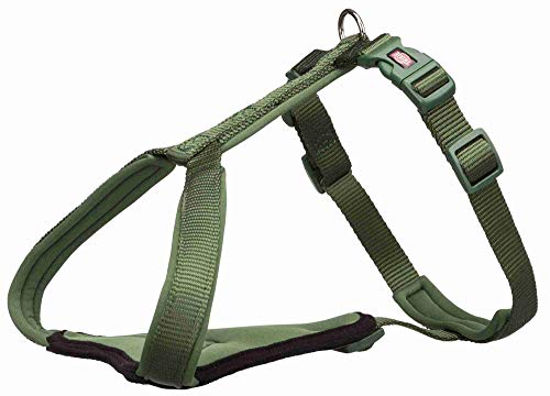 TRIXIE Perro - Arnés-Y Premium, M–L: 60–70 cm/20 mm, VerdeSelva (adviento-03)