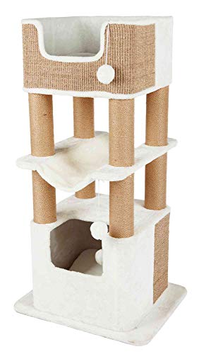 TRIXIE Postes Rascadores - Poste Rascador Lucano, 110 cm, Blanco
