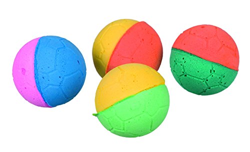 TRIXIE Set de Pelotas Suaves, gomaespuma, ø4.3 cm, Gato