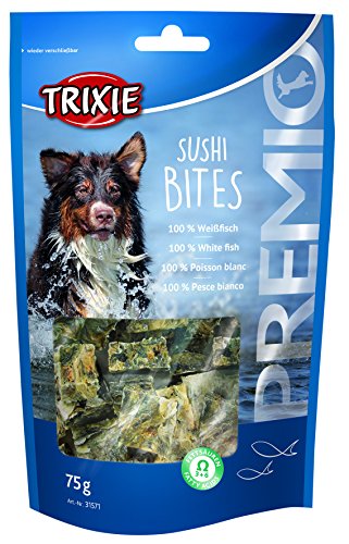 TRIXIE Snack PREMIO Sushi Bites, 75 g, Pescado Blanco, Perro
