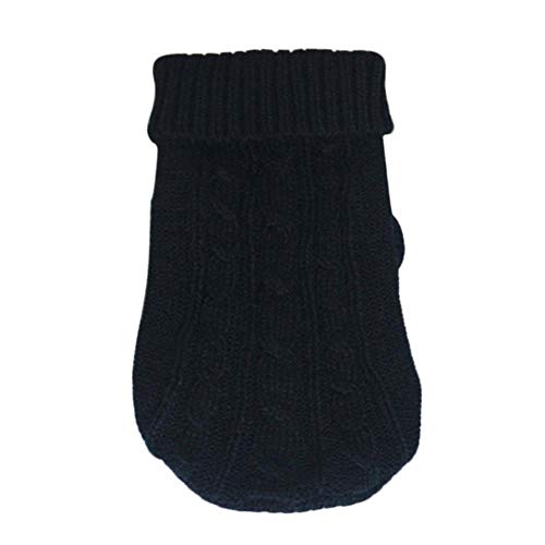 TTZY Ropa de Gato para Mascotas Gatos Ropa para Mascotas Chaleco Suéter Ropa para Gatos Gatito Algodón Camiseta Pura Kitty Perro Abrigo Chalecos Traje, Negro, M