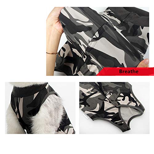 TUANTALL Traje De Recuperación para Gatos Camisetas para Perros Perro bebé Crece después de la cirugía Perro recuperación Trajes Perro quirúrgico Chaleco S