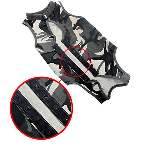 TUANTALL Traje De Recuperación para Gatos Camisetas para Perros Perro bebé Crece después de la cirugía Perro recuperación Trajes Perro quirúrgico Chaleco S