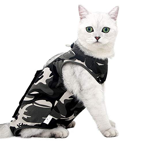 TUANTALL Traje De Recuperación para Gatos Camisetas para Perros Perro bebé Crece después de la cirugía Perro recuperación Trajes Perro quirúrgico Chaleco S