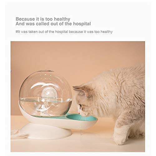 TWH Dispensador automático de agua para mascotas, dispensador de cuenco de agua para perros, gatos y gatos con forma de caracol