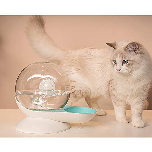 TWH Dispensador automático de agua para mascotas, dispensador de cuenco de agua para perros, gatos y gatos con forma de caracol