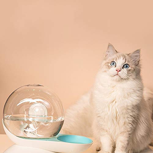 TWH Dispensador automático de agua para mascotas, dispensador de cuenco de agua para perros, gatos y gatos con forma de caracol