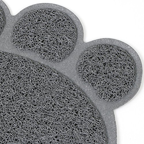 Ueetek - Alfombra de alimentación para mascotas (30 x 40 cm), color gris