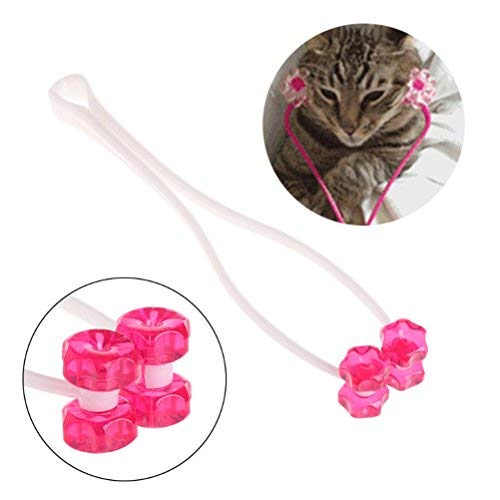 UEETEK Masaje de gato Rodillo Pies Piernas Alivio Herramienta de Aseo Masajeador de Cara Delgada para Cachorro de Perro Gato Kitty Pet Toy