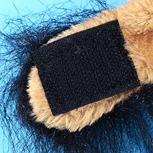 UEETEK Mascota Disfraz León Melena Peluca Leon para Gato Perro Pequeño Ajustable Negro