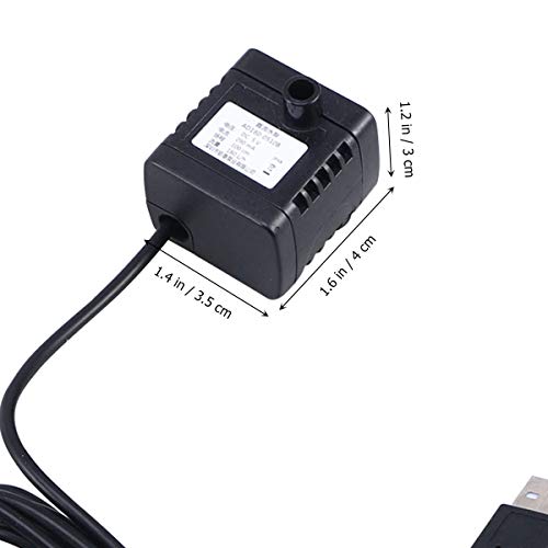 UKCOCO Bomba Automatica de Fuente para Mascotas, Bomba de Agua Silenciosa USB,Bomba de Fuente de Repuesto para Perros y Gatos