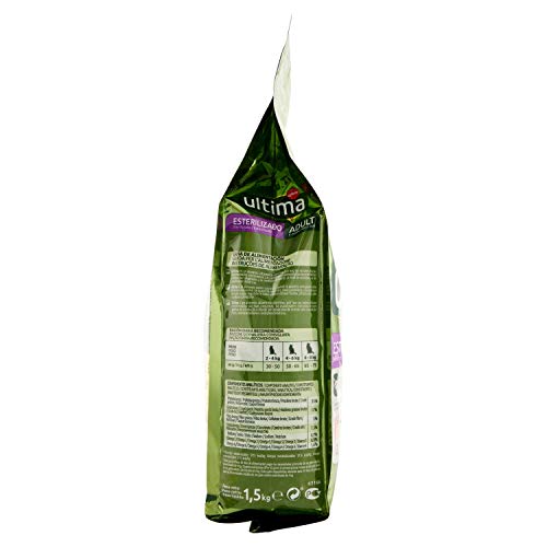 ultima Pienso para Gatos Esterilizados Adultos con Salmón - 1.5 kg