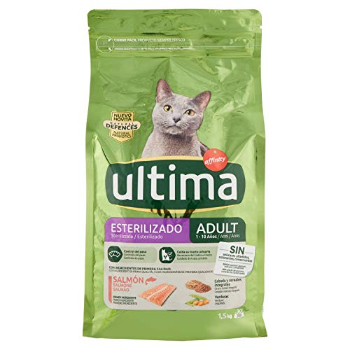 ultima Pienso para Gatos Esterilizados Adultos con Salmón - 1.5 kg