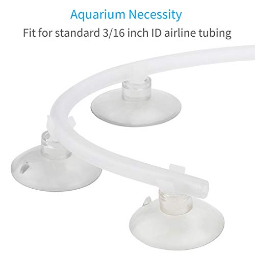 Uniclife 6 Piezas unidireccional Acuario Control de Flujo de Aire válvula de Palanca Distribuidor Accesorios de Bomba Divisor Conjunto con 6 ventosas para pecera