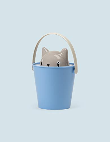 United Pets Gato para croquetas de Gato, de Design, Gris y Azul, Pala incluida