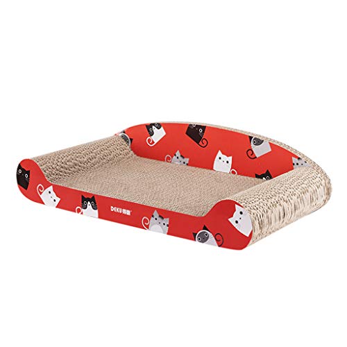 UNWSTYU Rascador para gatos de cartón para cama de cartón corrugado