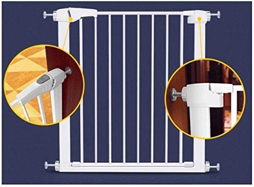 Vallas Barandilla Puerta del jardín Escaleras Cerca de presión Fit Seguridad Puerta de metal Soportes de 96cm de altura El ancho se puede seleccionar de 75 a 162cm puerta for mascotas puerta del bebé