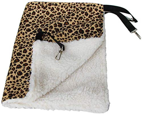Venus valink Hamaca grande para gatos con diseño de leopardo, para colgar en jaula, para gatos o hurones