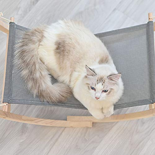 Venus valink - Hamaca Mecedora para Gatos, Cama de Gato, Hamaca para Mascotas, Hamaca rodante, Juguete para Gatos pequeños, bebés, Gatos, Suministros para Mascotas, Primavera y Verano, Small