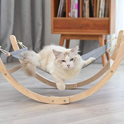 Venus valink - Hamaca Mecedora para Gatos, Cama de Gato, Hamaca para Mascotas, Hamaca rodante, Juguete para Gatos pequeños, bebés, Gatos, Suministros para Mascotas, Primavera y Verano, Small