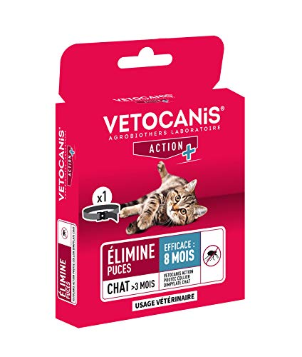 Vetocanis - Collar antipulgas y antigarrapatas de Dimpilato para Gatos