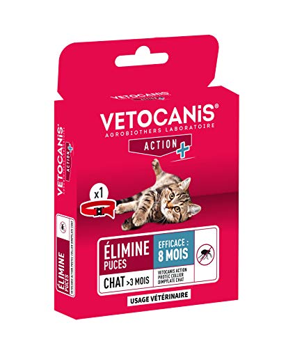 Vetocanis - Collar antipulgas y antigarrapatas de Dimpilato para Gatos