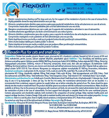 Vetoquinol 434559 Flexadin Plus Min - 30 Comprimidos