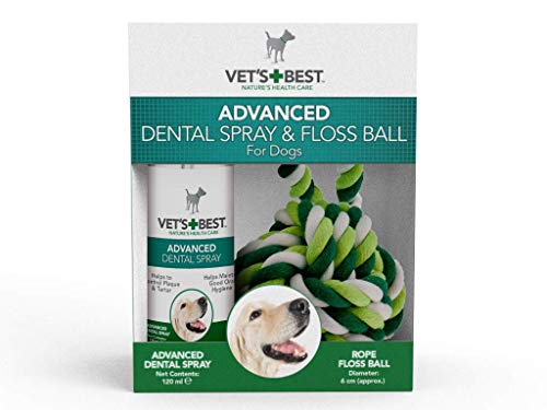 Vet's Best Spray Dental Avanzado Y Bola para Perros - 14Ml