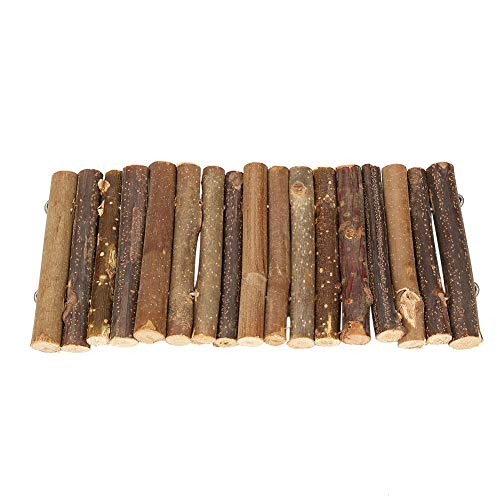 ViaGasaFamido Hamster Chew Bridge Toy, Escalera de Madera Reptile Hiding House Fence Puente de Escalada para Reptil Lagarto Tortuga Ratones Roedores Pequeño Animal Hedgehog Chew Toy(Metro)