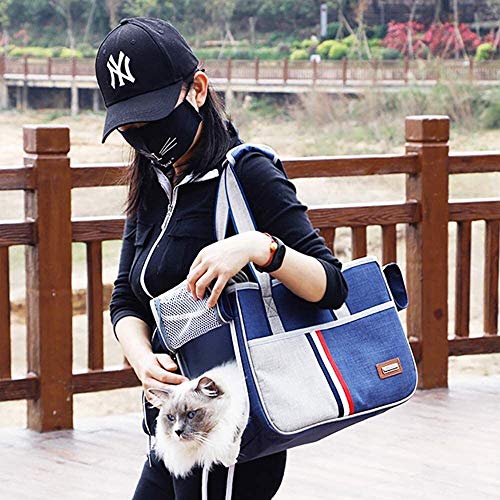 Viajes Gato Perro excursión portátil de mano del animal doméstico del transpirable bolsa del animal doméstico del gato mascota Mochila Mochila peluche excursión lleva el bolso bolsa transpirable jaula